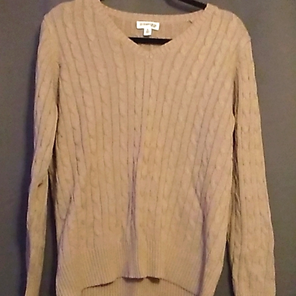Tan/ light brown v neck st John's bay sweater xl